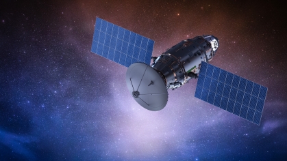 Satellite in space